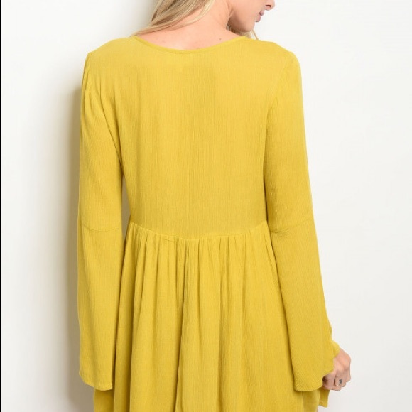 SARA Mustard baby doll - dress - Picture 3 of 4